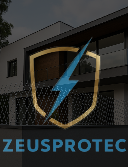 Casa moderna protegida pela ZeusProtec